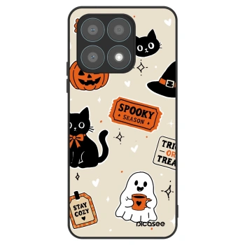 Etui na Honor X8a - Halloween stickers