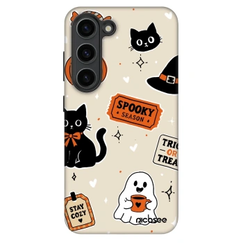 Etui na Samsung Galaxy S23 5G - Halloween stickers