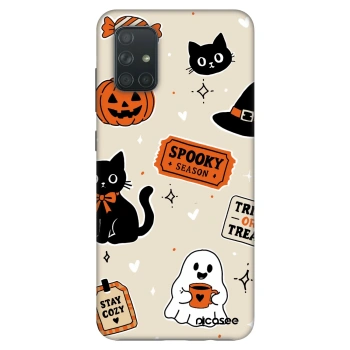 Etui na Samsung Galaxy A71 A715F - Halloween stickers