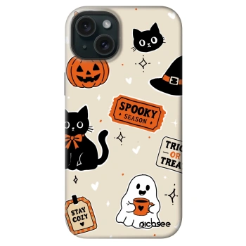 Etui na Apple iPhone 14 Plus - Halloween stickers