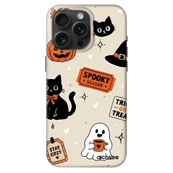 Etui na Apple iPhone 15 Pro Max - Halloween stickers