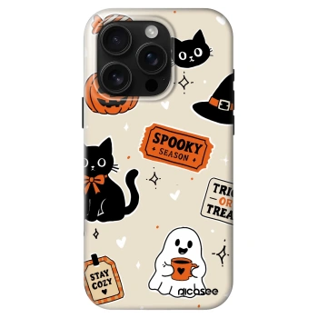 Etui na Apple iPhone 16 Pro - Halloween stickers