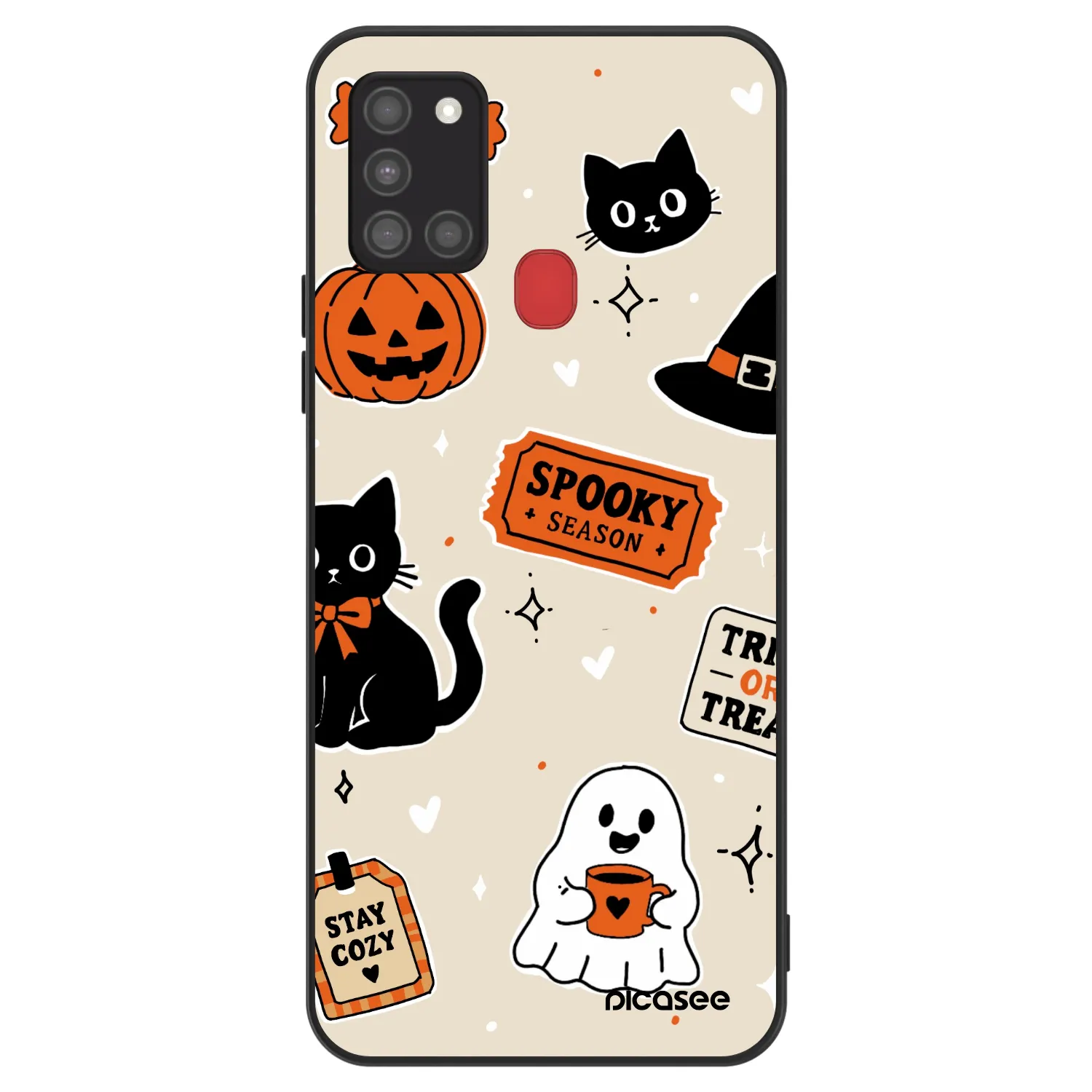 Picasee ULTIMATE CASE na Samsung Galaxy A21s - Halloween stickers