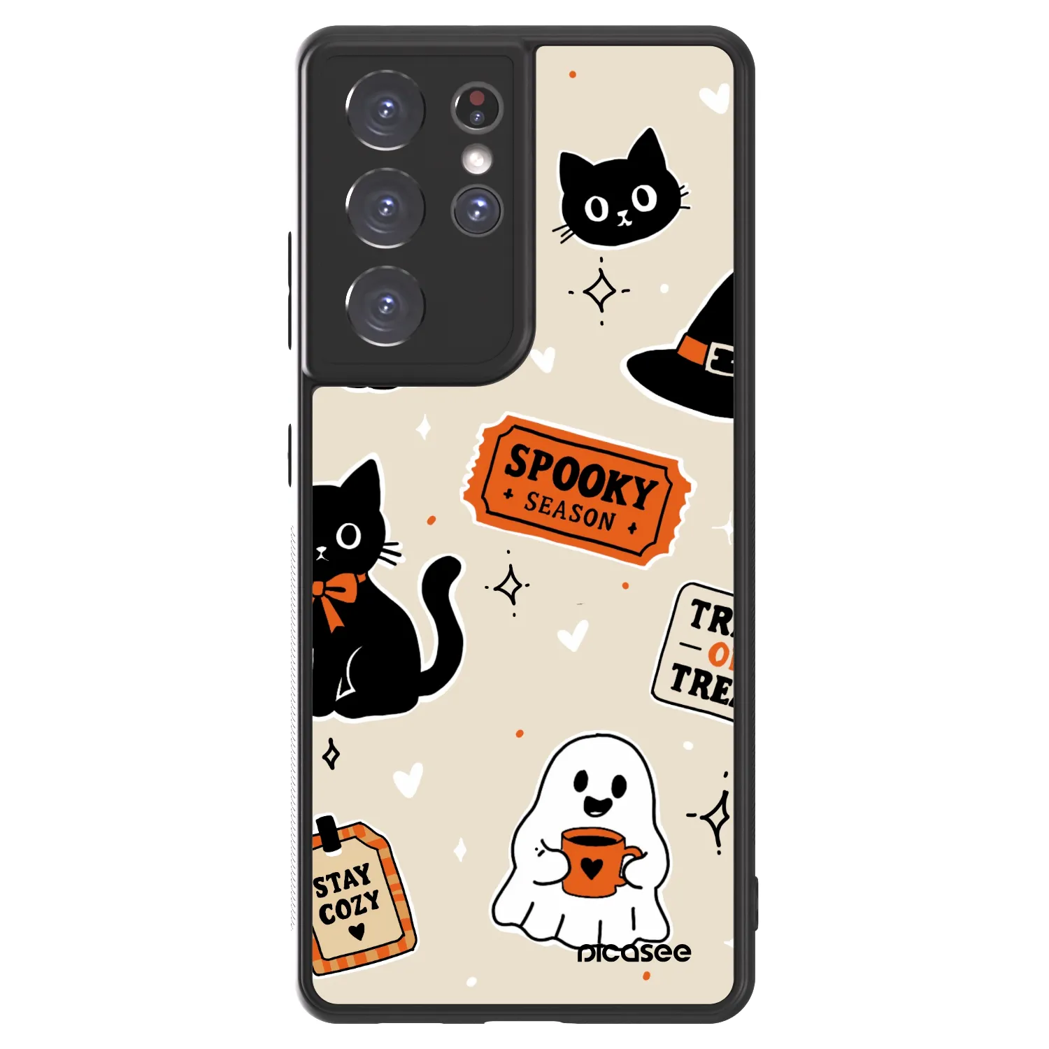 Picasee ULTIMATE CASE na Samsung Galaxy S21 Ultra 5G G998B - Halloween stickers