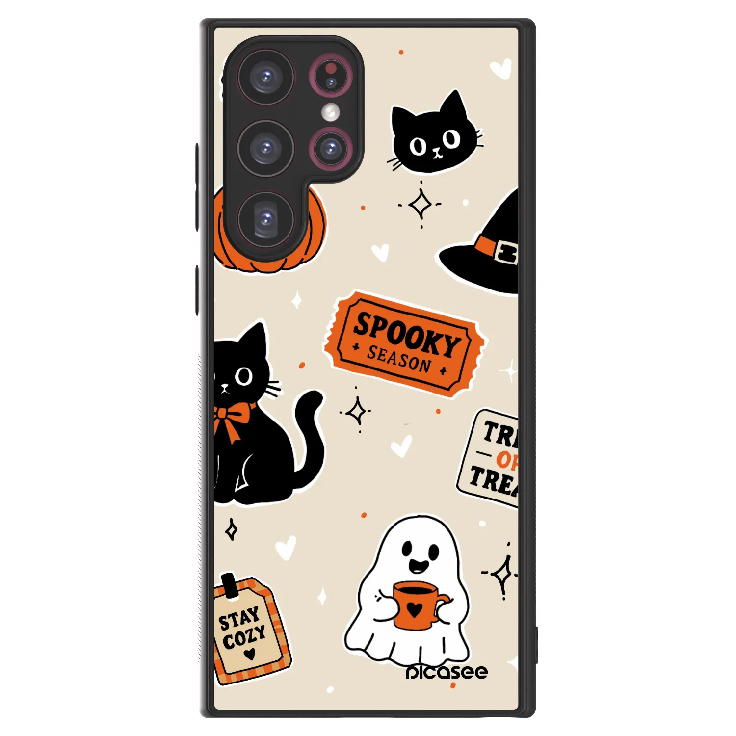 Picasee ULTIMATE CASE na Samsung Galaxy S22 Ultra 5G - Halloween stickers
