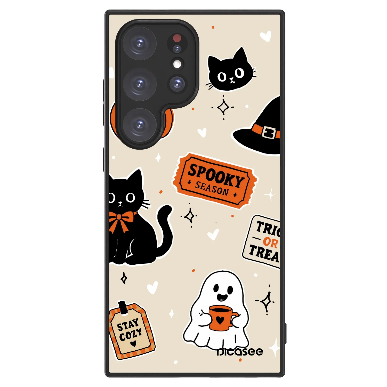 Picasee ULTIMATE CASE PowerShare pro Samsung Galaxy S24 Ultra S928B 5G - Halloween stickers