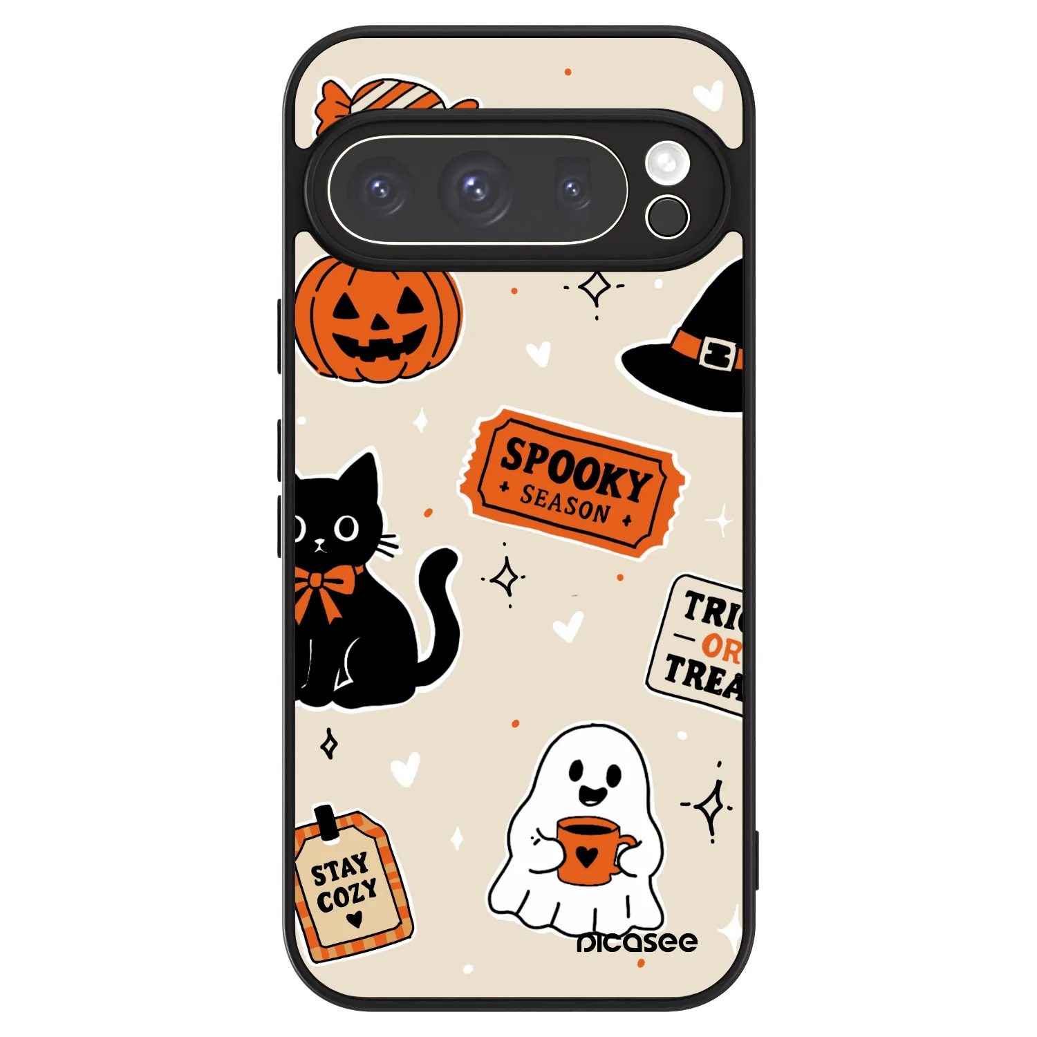 Picasee ULTIMATE CASE na Google Pixel 9 Pro - Halloween stickers