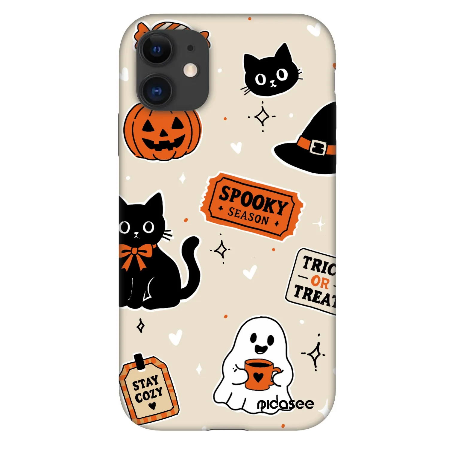 Picasee Fashion Case na Apple iPhone 11 - Halloween stickers