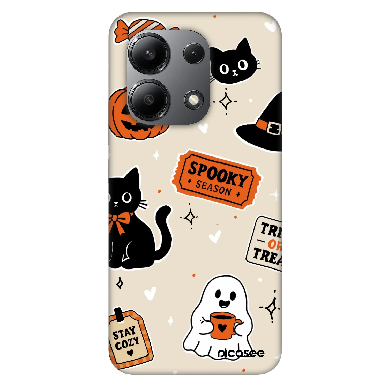 Picasee Fashion Case na Xiaomi Redmi Note 13 4G - Halloween stickers