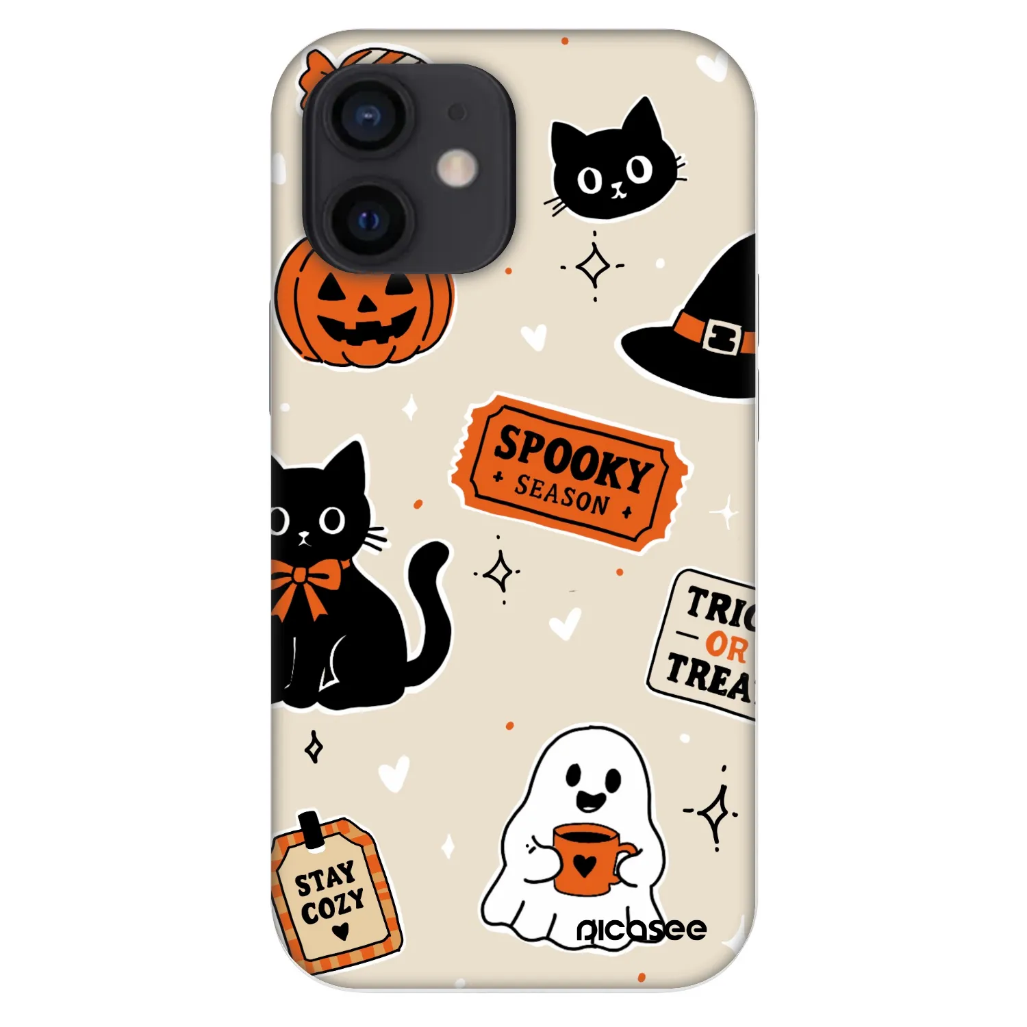 Picasee Fashion Case na Apple iPhone 12 mini - Halloween stickers