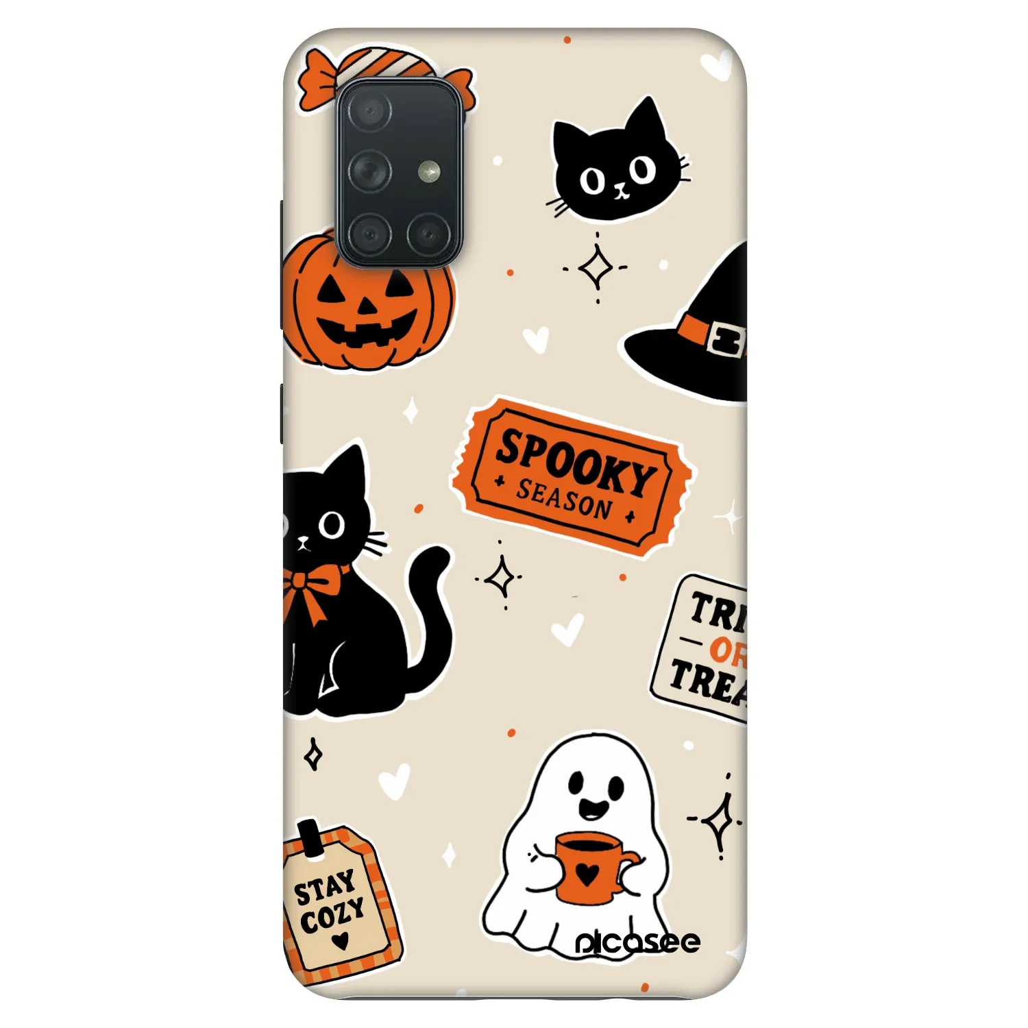 Picasee Fashion Case na Samsung Galaxy A71 A715F - Halloween stickers