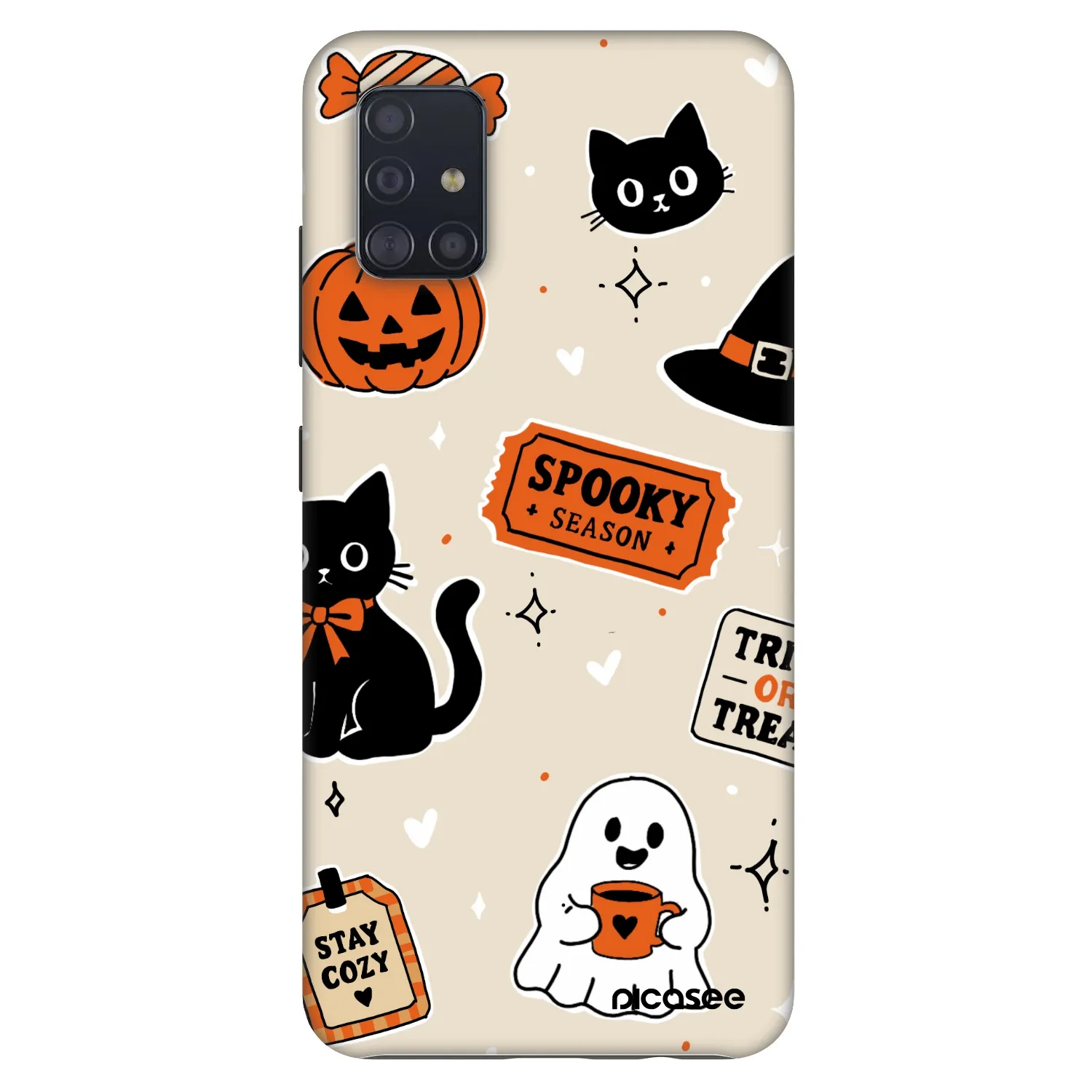 Picasee Fashion Case na Samsung Galaxy A51 A515F - Halloween stickers