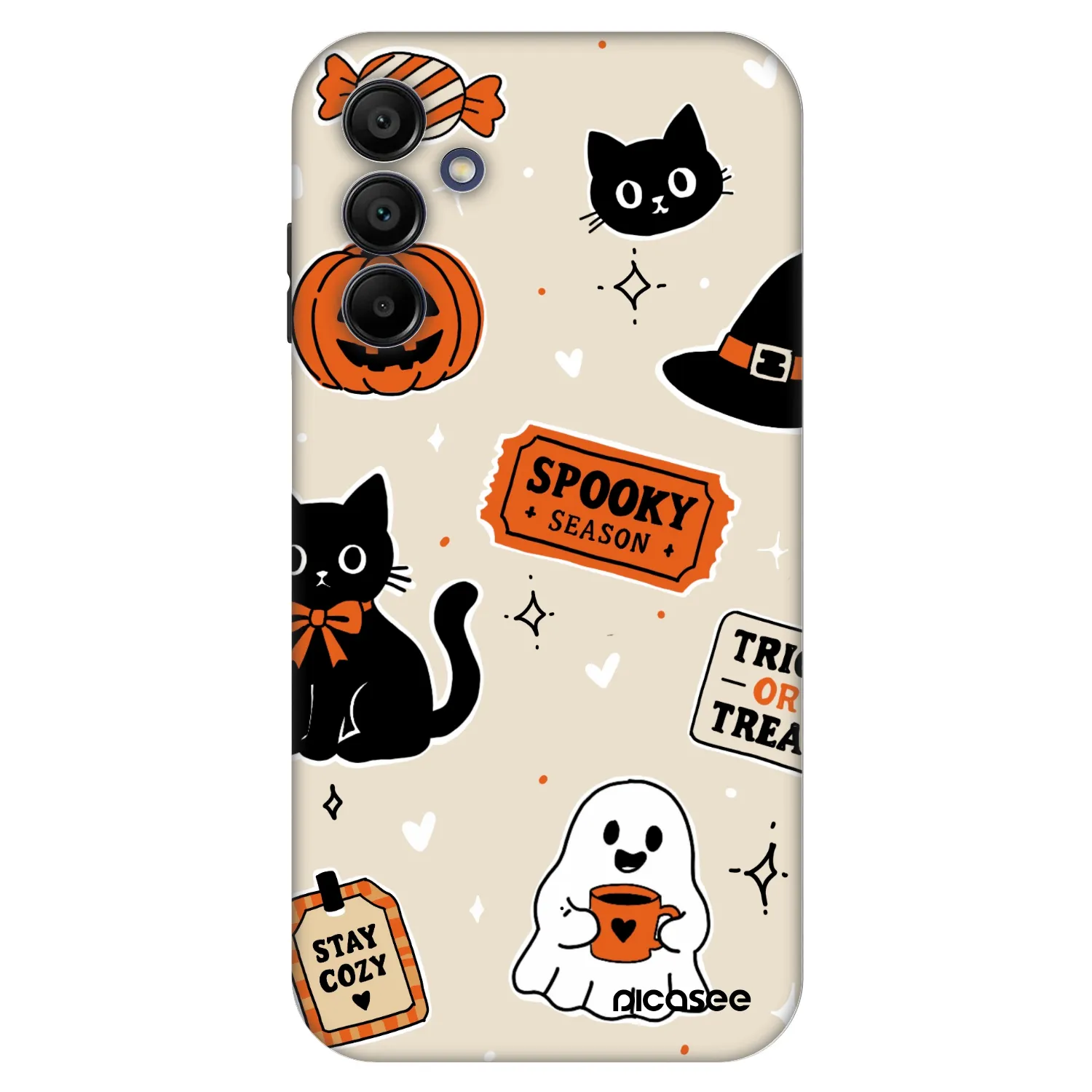 Picasee Fashion Case na Samsung Galaxy A15 A155F 4G - Halloween stickers