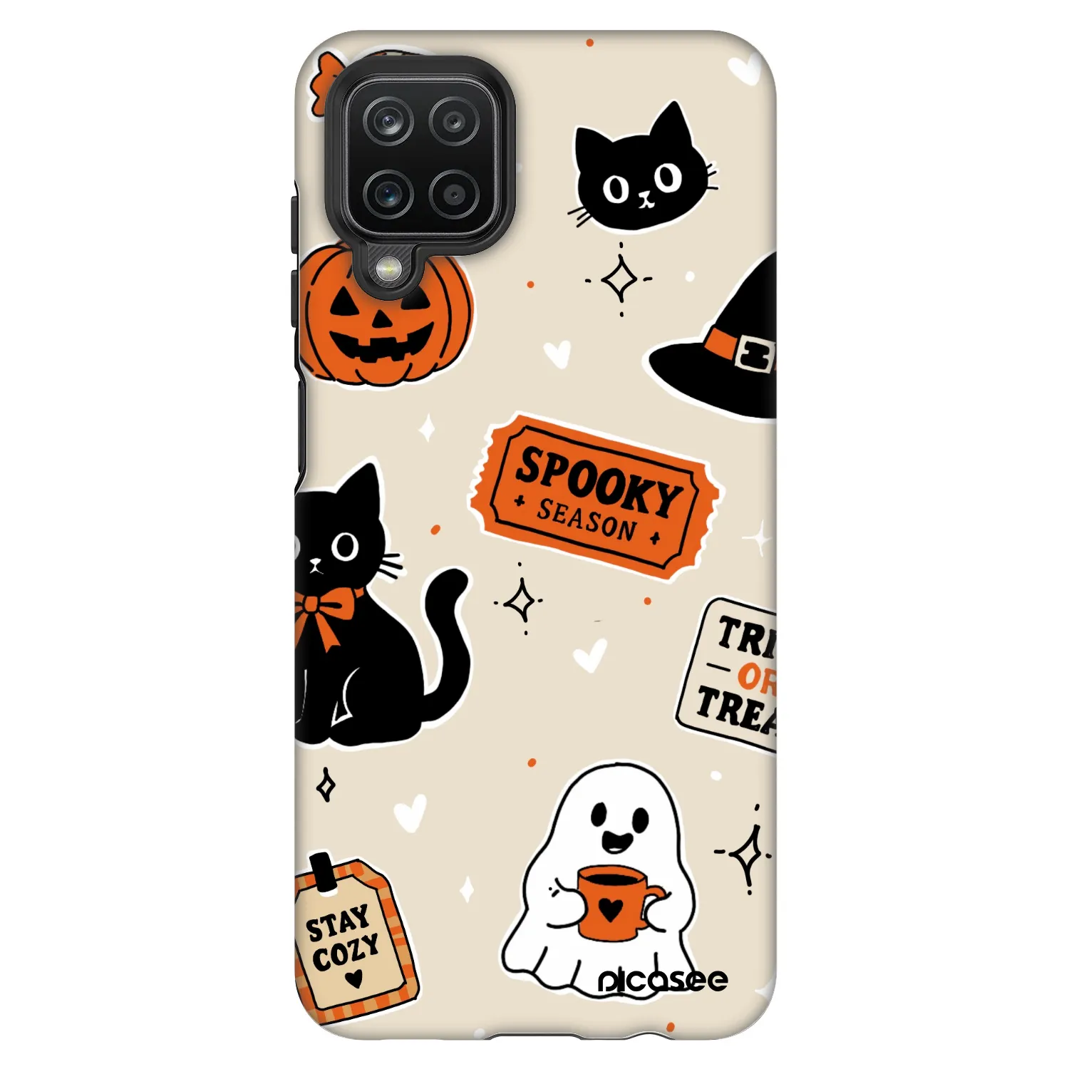 Picasee Fashion Case na Samsung Galaxy A12 A125F - Halloween stickers