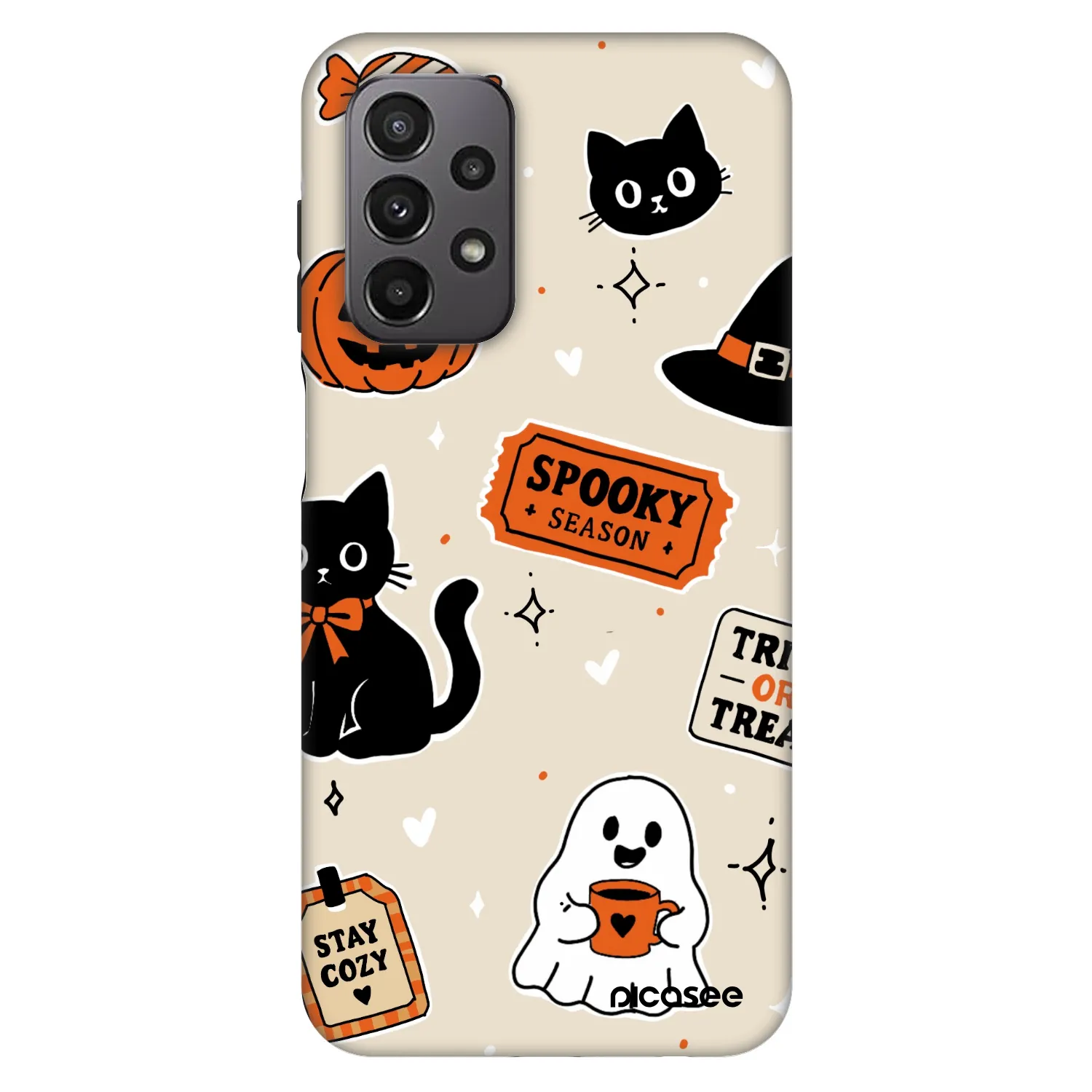 Picasee Fashion Case na Samsung Galaxy A23 A235F 4G - Halloween stickers