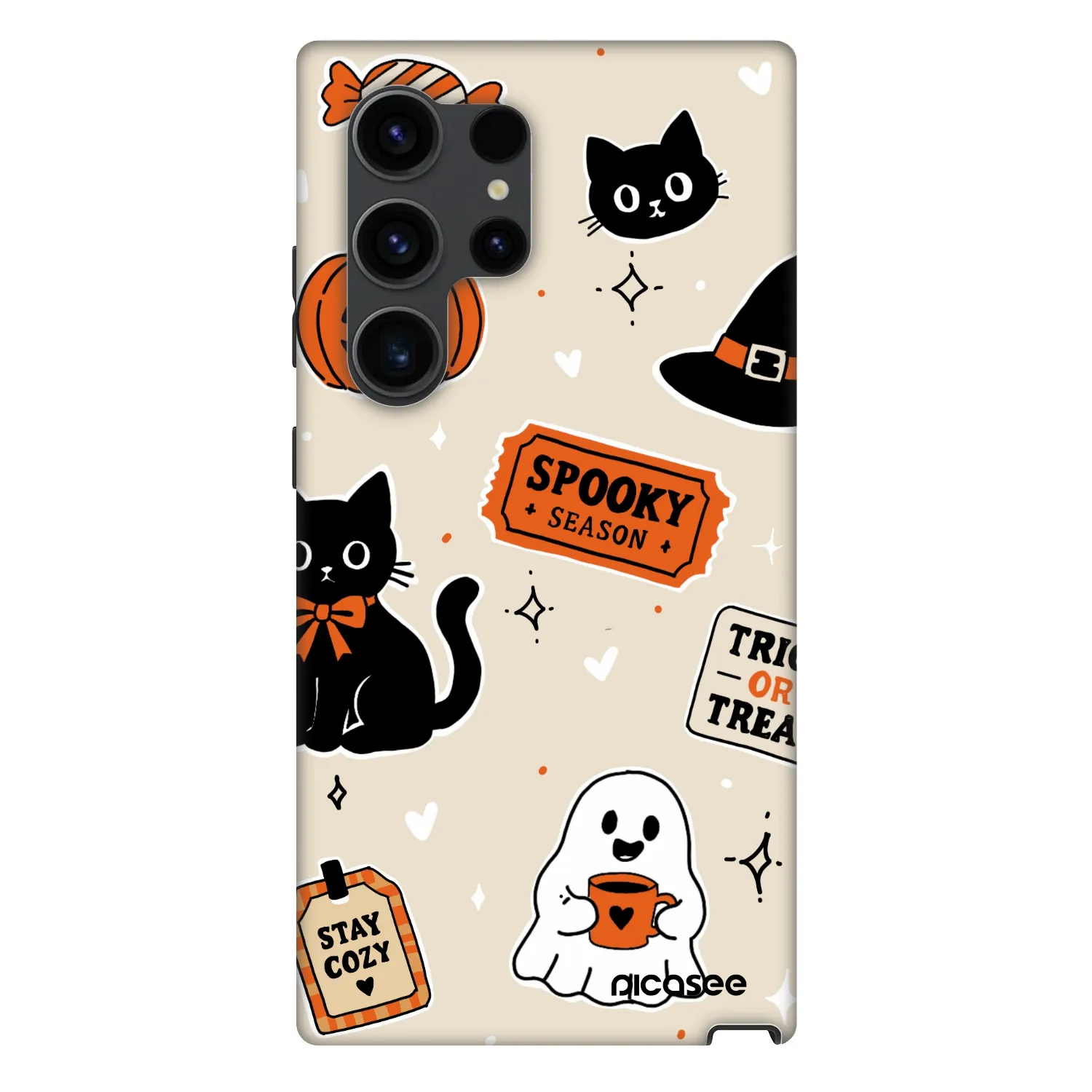 Picasee Fashion Case PowerShare pro Samsung Galaxy S24 Ultra S928B 5G - Halloween stickers