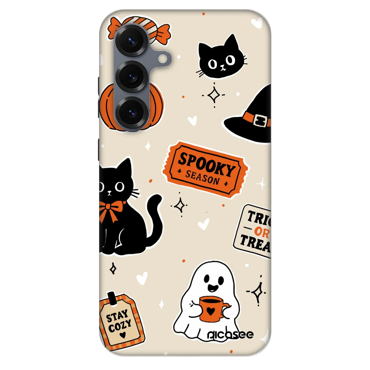 Picasee Fashion Case PowerShare pro Samsung Galaxy S25+ 5G - Halloween stickers