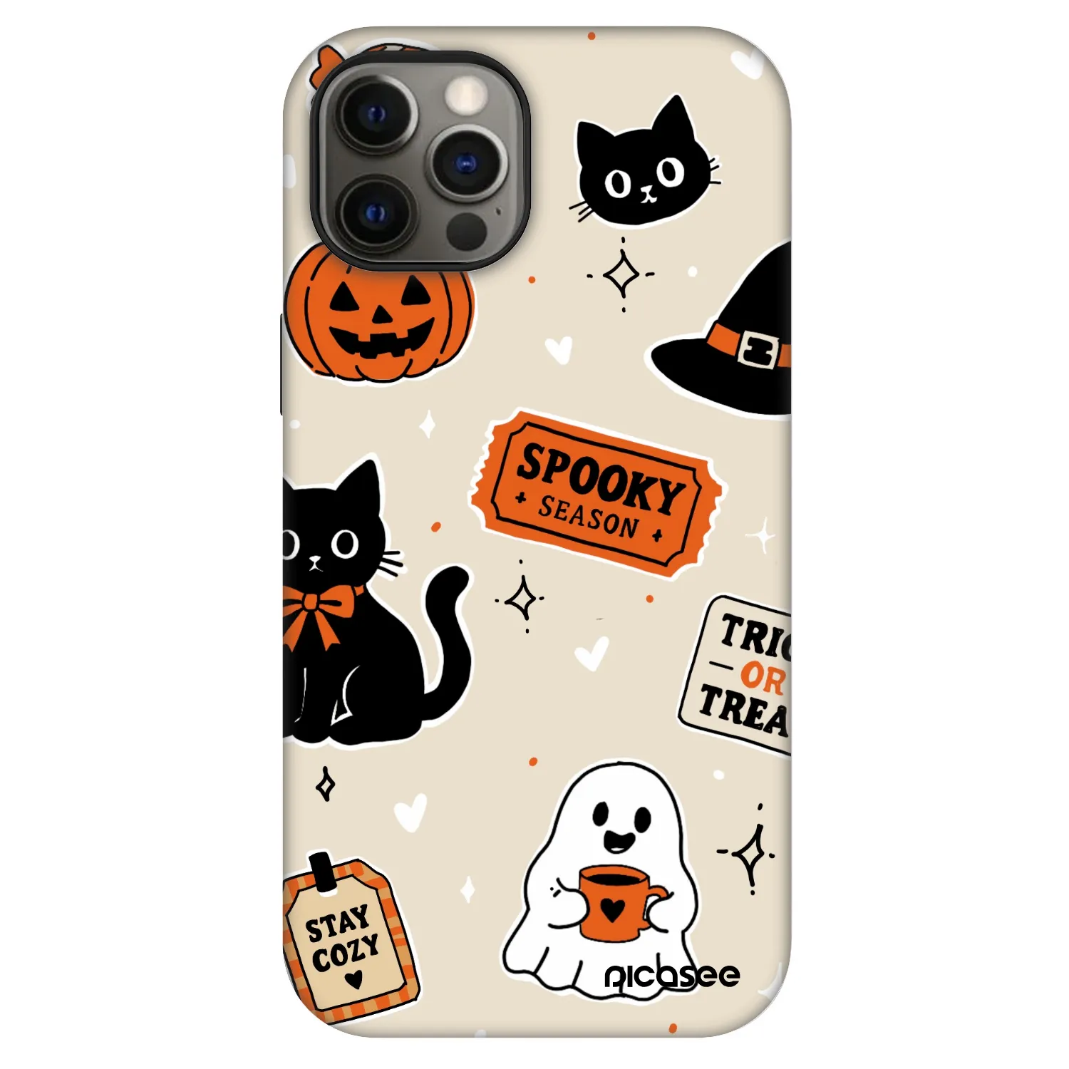 Picasee Fashion Case MagSafe na Apple iPhone 12 - Halloween stickers