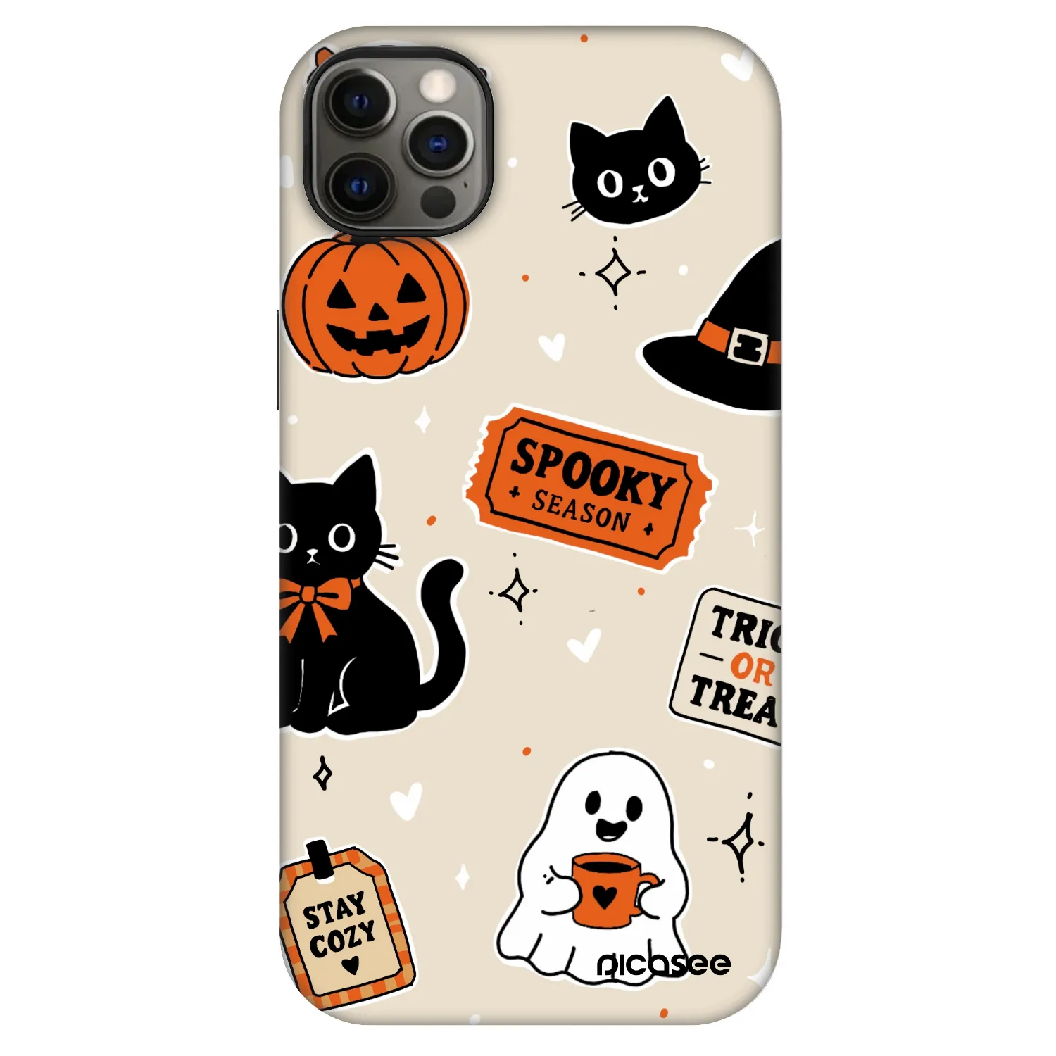 Picasee Fashion Case MagSafe na Apple iPhone 12 Pro Max - Halloween stickers