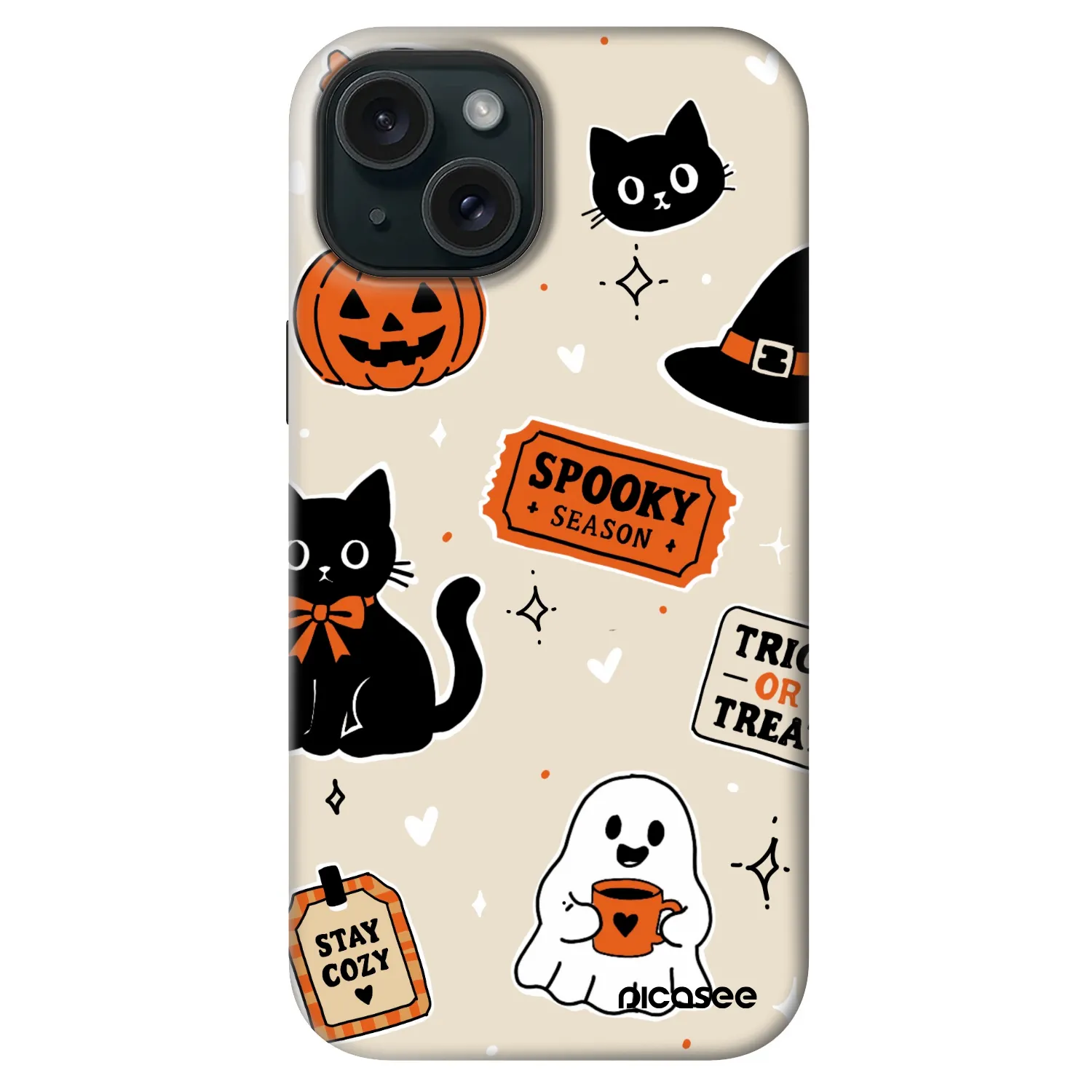 Picasee Fashion Case MagSafe na Apple iPhone 14 - Halloween stickers