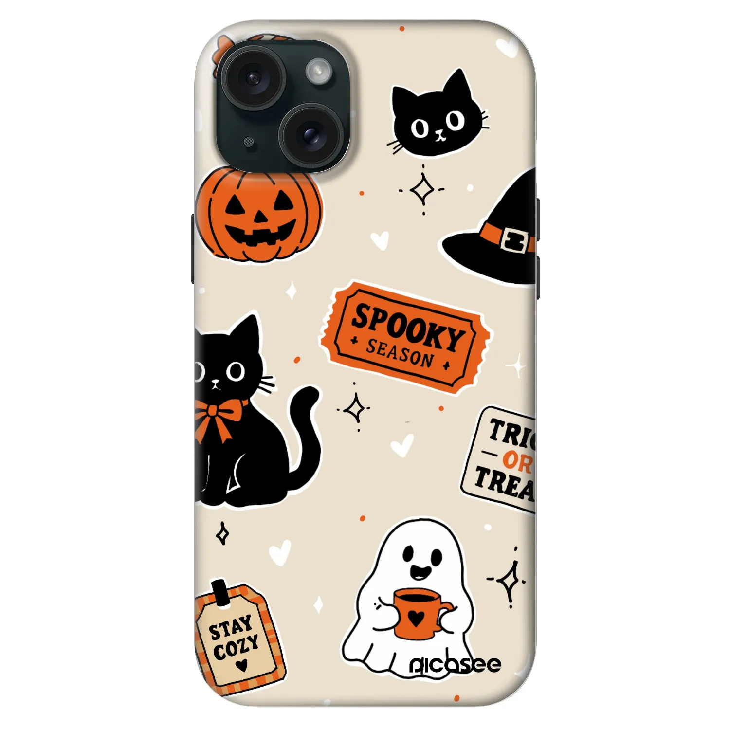 Picasee Fashion Case MagSafe na Apple iPhone 15 Plus - Halloween stickers
