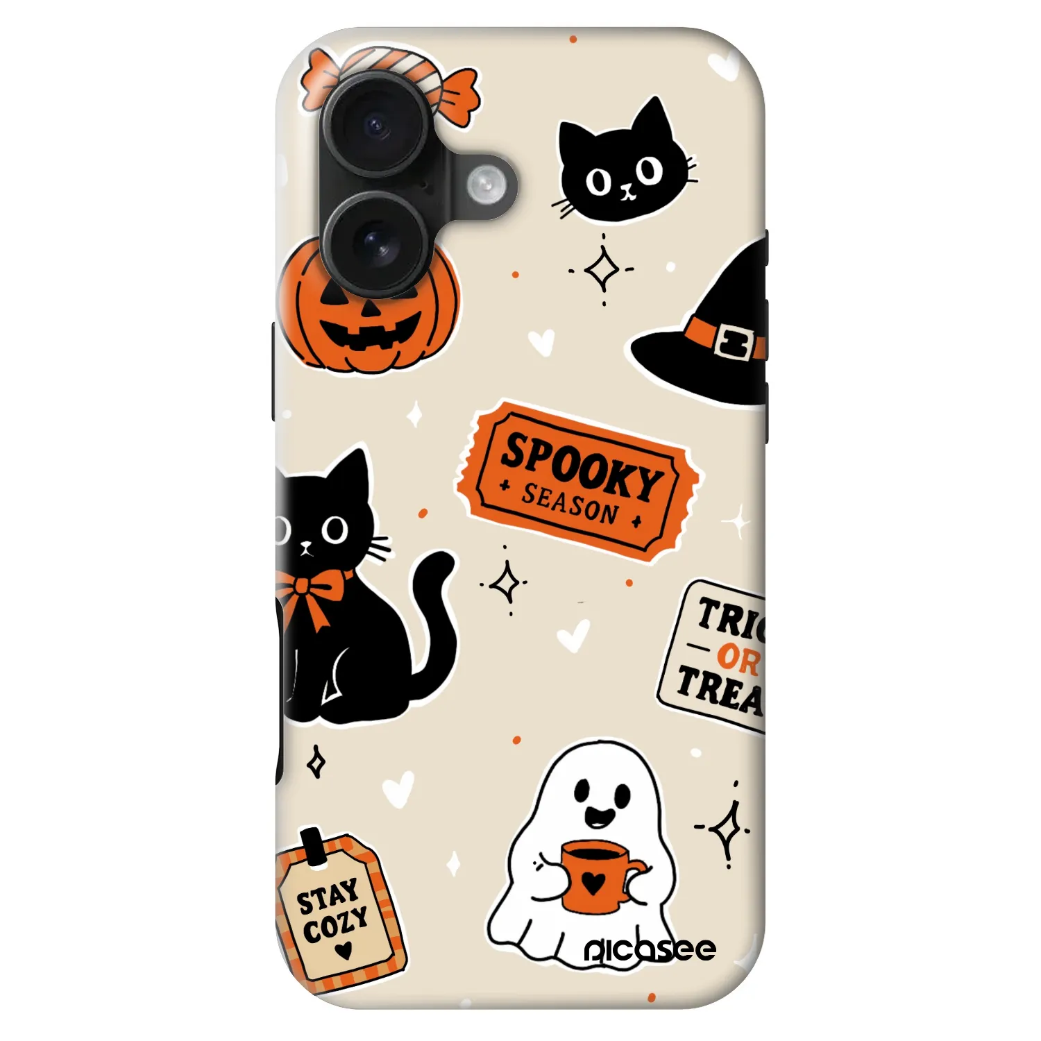 Picasee Fashion Case MagSafe na Apple iPhone 16 - Halloween stickers