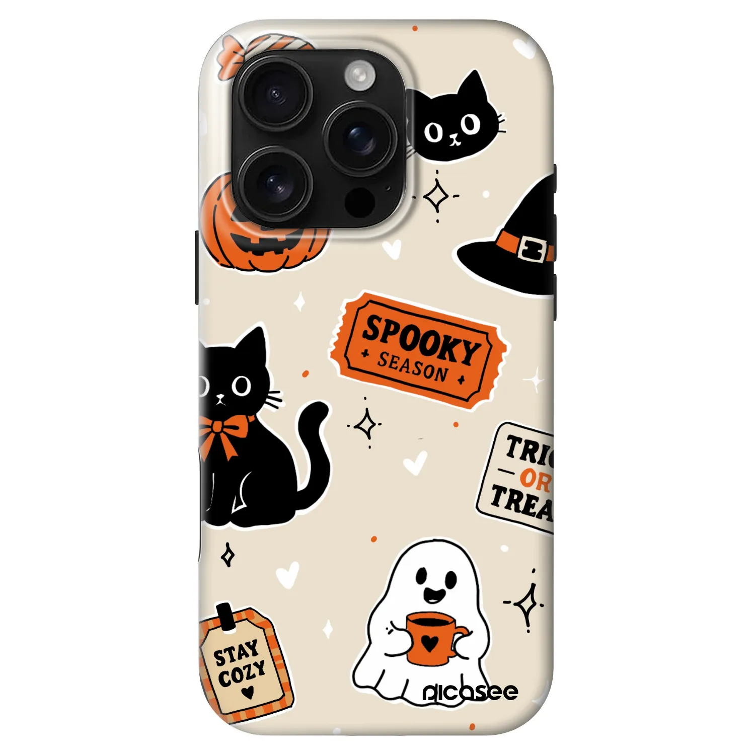 Picasee Fashion Case MagSafe na Apple iPhone 16 Pro - Halloween stickers