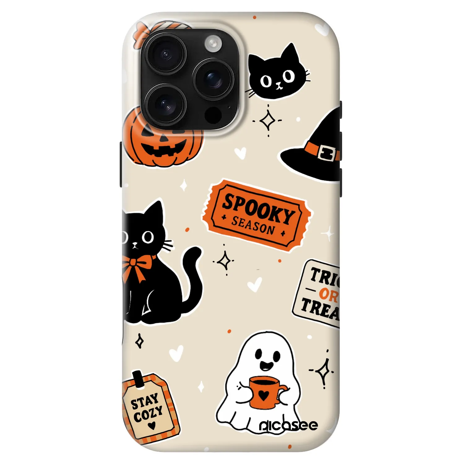Picasee Fashion Case MagSafe na Apple iPhone 16 Pro Max - Halloween stickers