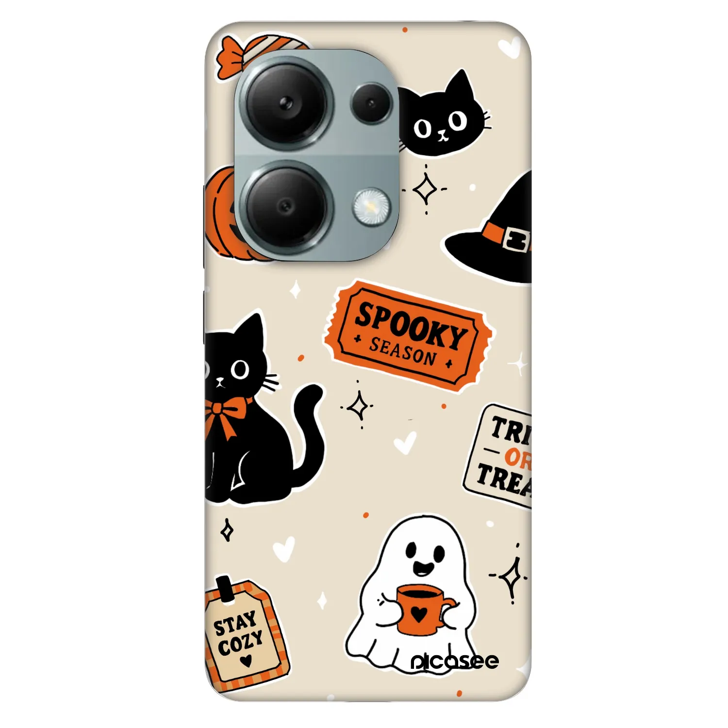 Picasee Fashion Case na Xiaomi Redmi Note 13 Pro 4G - Halloween stickers