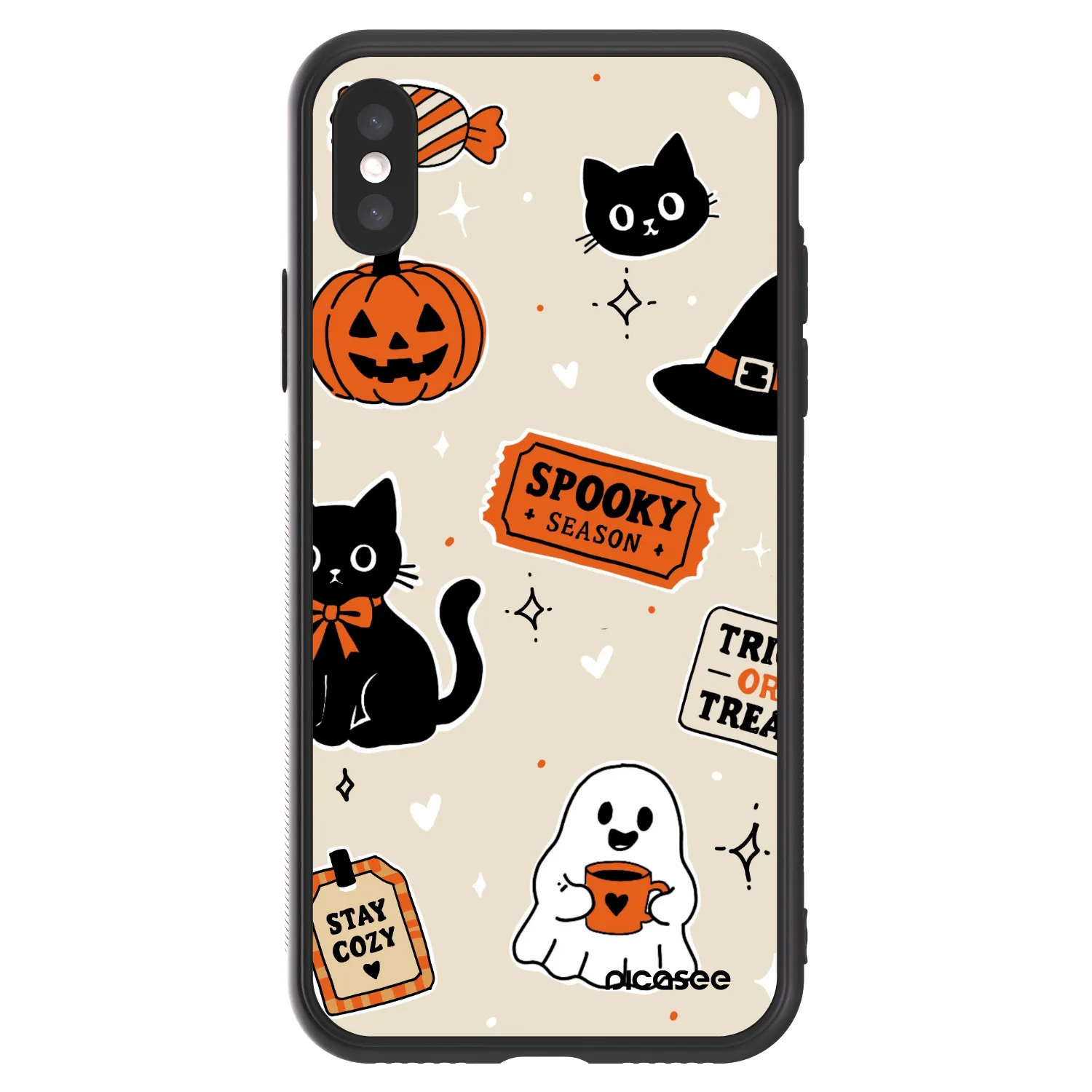 Picasee ULTIMATE CASE na Apple iPhone X/XS - Halloween stickers