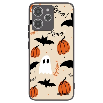 Picasee silikonowe czarne etui na Xiaomi Redmi 12 4G - Halloween 26