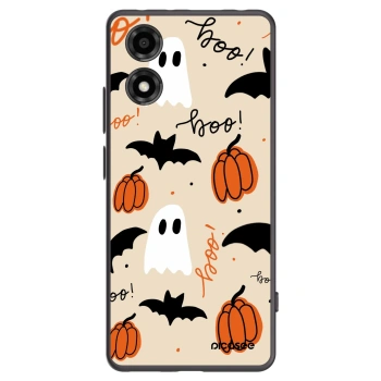 Picasee silikonowe czarne etui na Motorola Moto E14 - Halloween 26