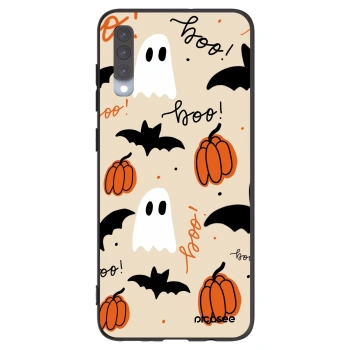 Picasee silikonowe czarne etui na Samsung Galaxy A70 A705F - Halloween 26
