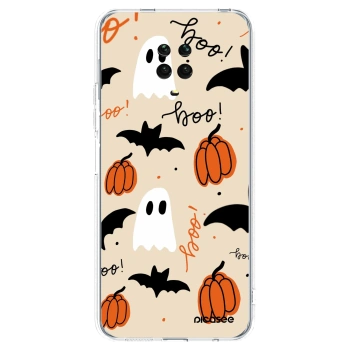 Picasee silikonowe przeźroczyste etui na Xiaomi Redmi Note 9 Pro - Halloween 26