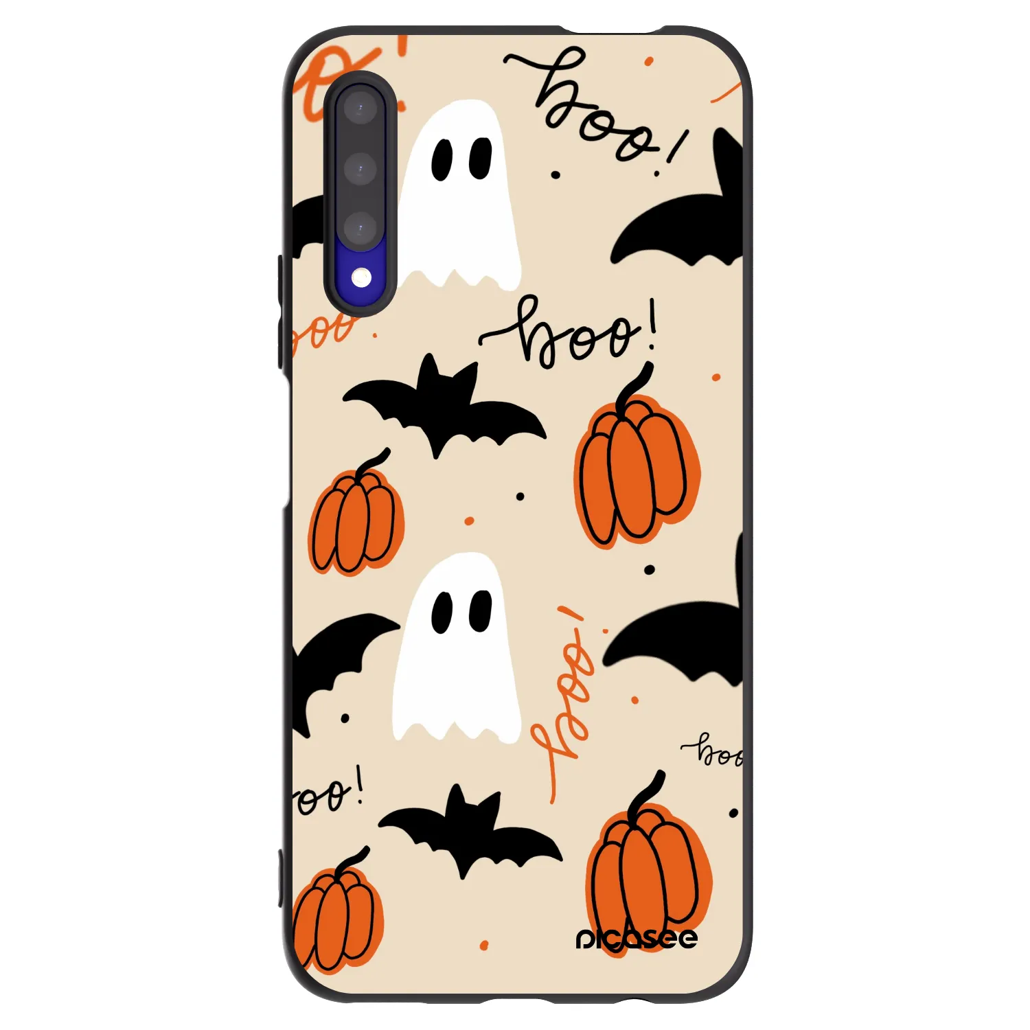 Picasee silikonowe czarne etui na Honor 9X Pro - Halloween 26