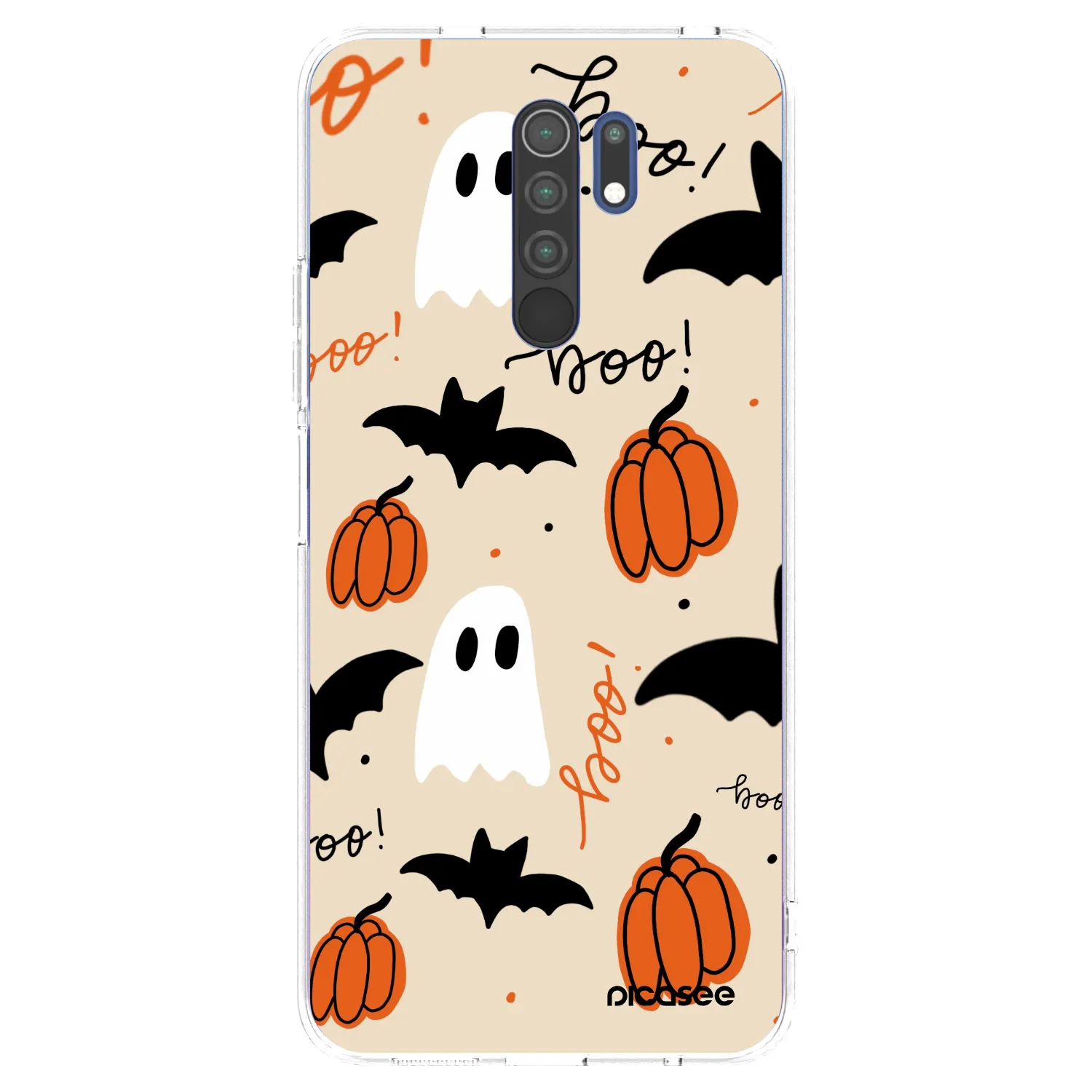 Picasee silikonowe przeźroczyste etui na Xiaomi Redmi 9 - Halloween 26