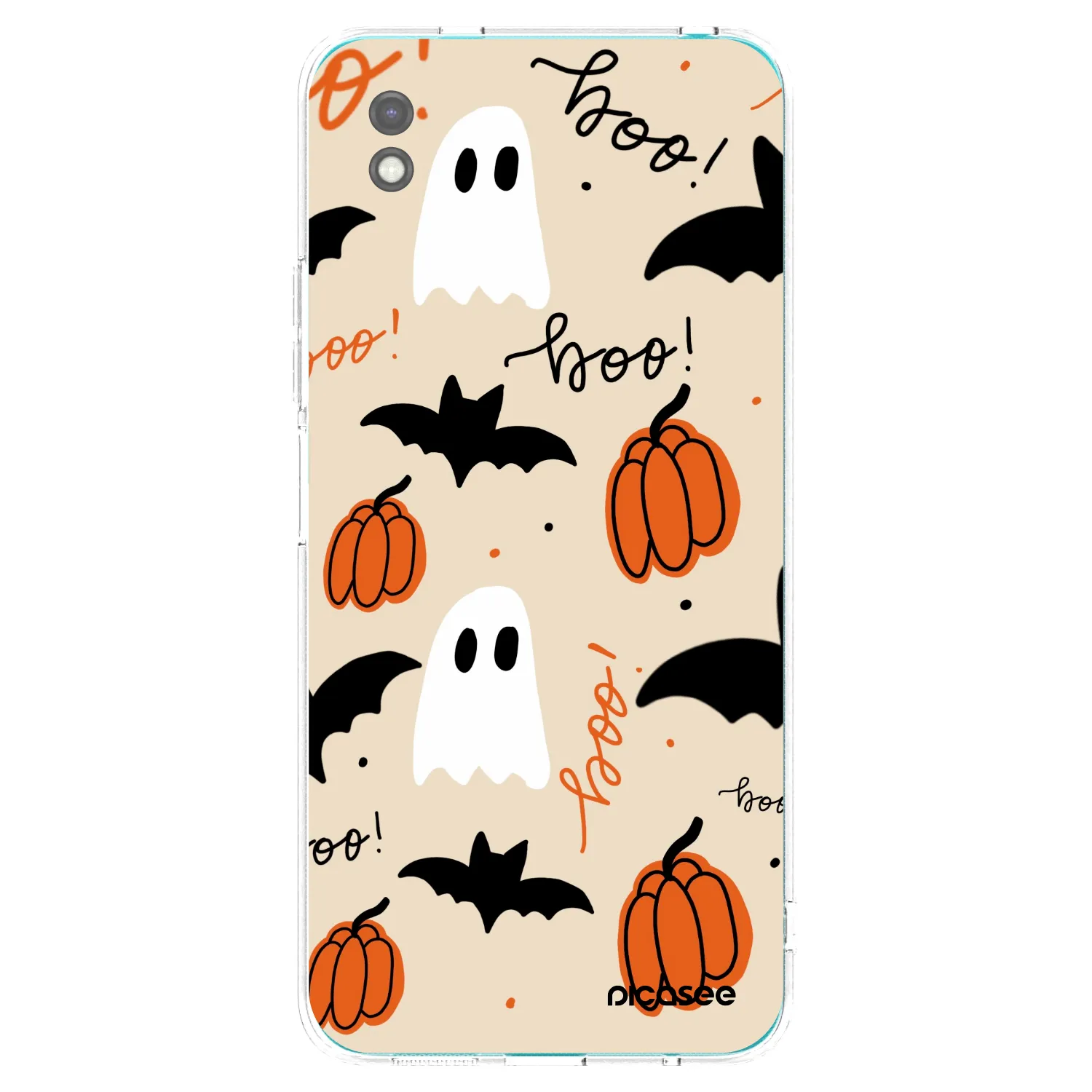 Picasee silikonowe czarne etui na Xiaomi Redmi 9A - Halloween 26