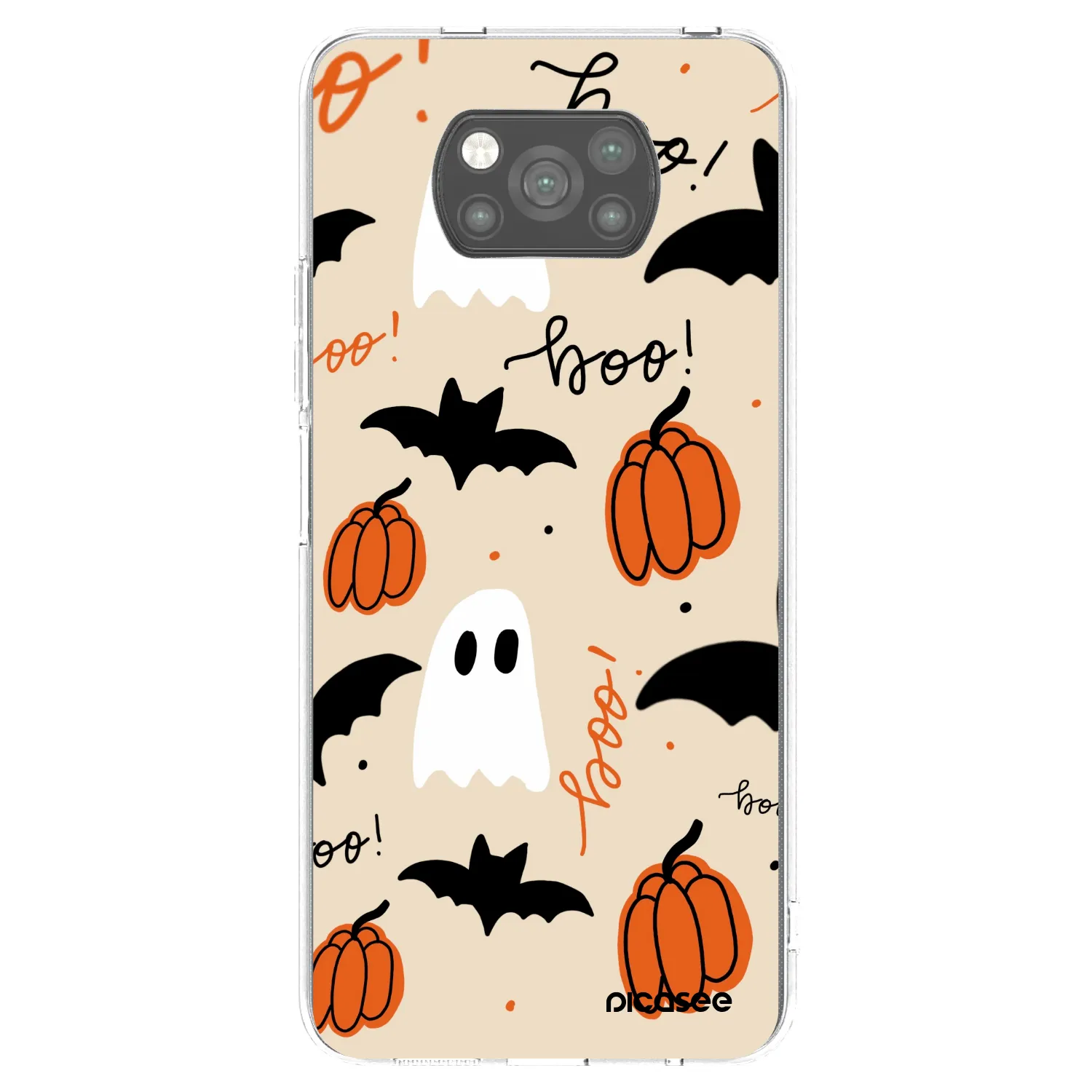 Picasee silikonowe czarne etui na Xiaomi Poco X3 - Halloween 26