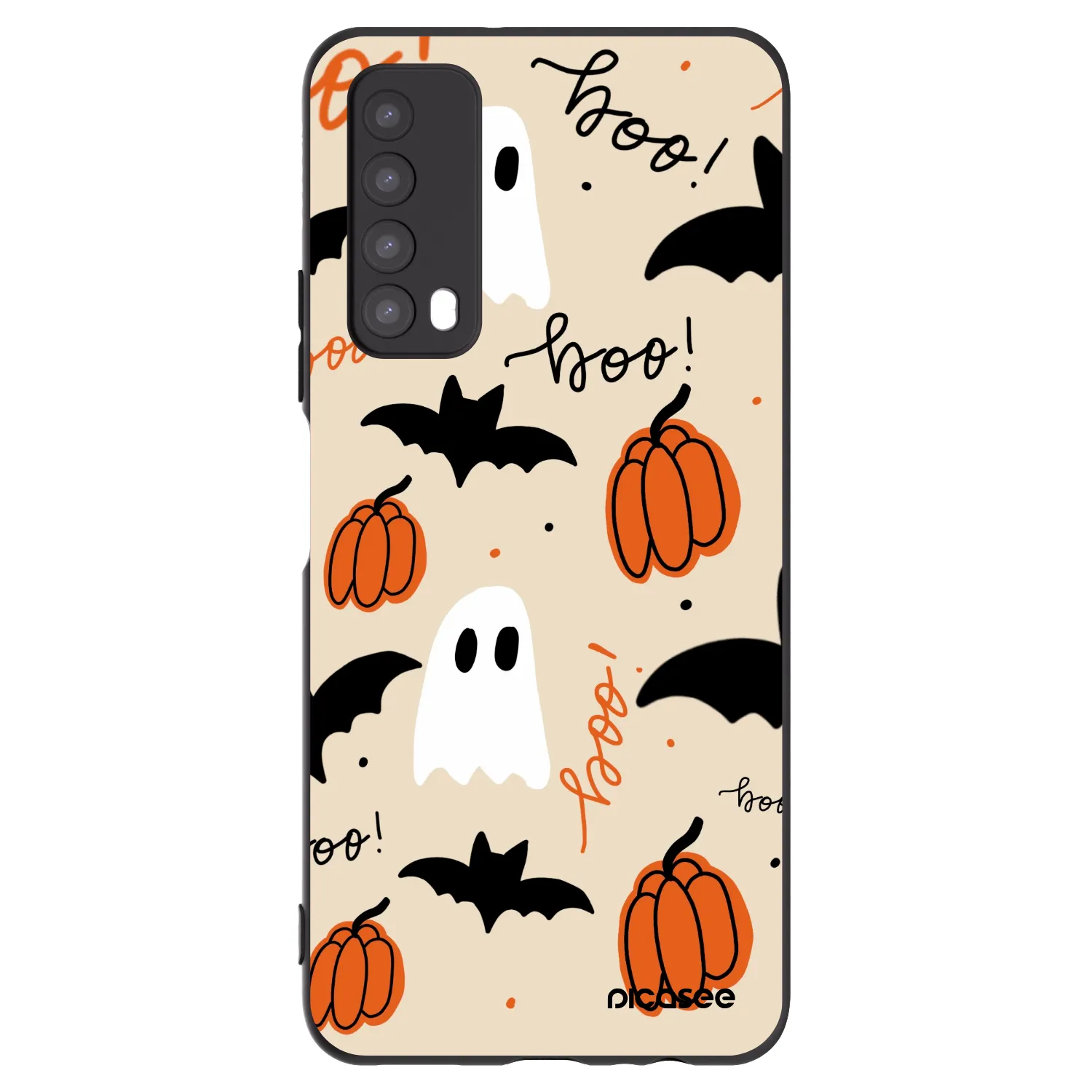Picasee silikonowe czarne etui na Huawei P Smart 2021 - Halloween 26