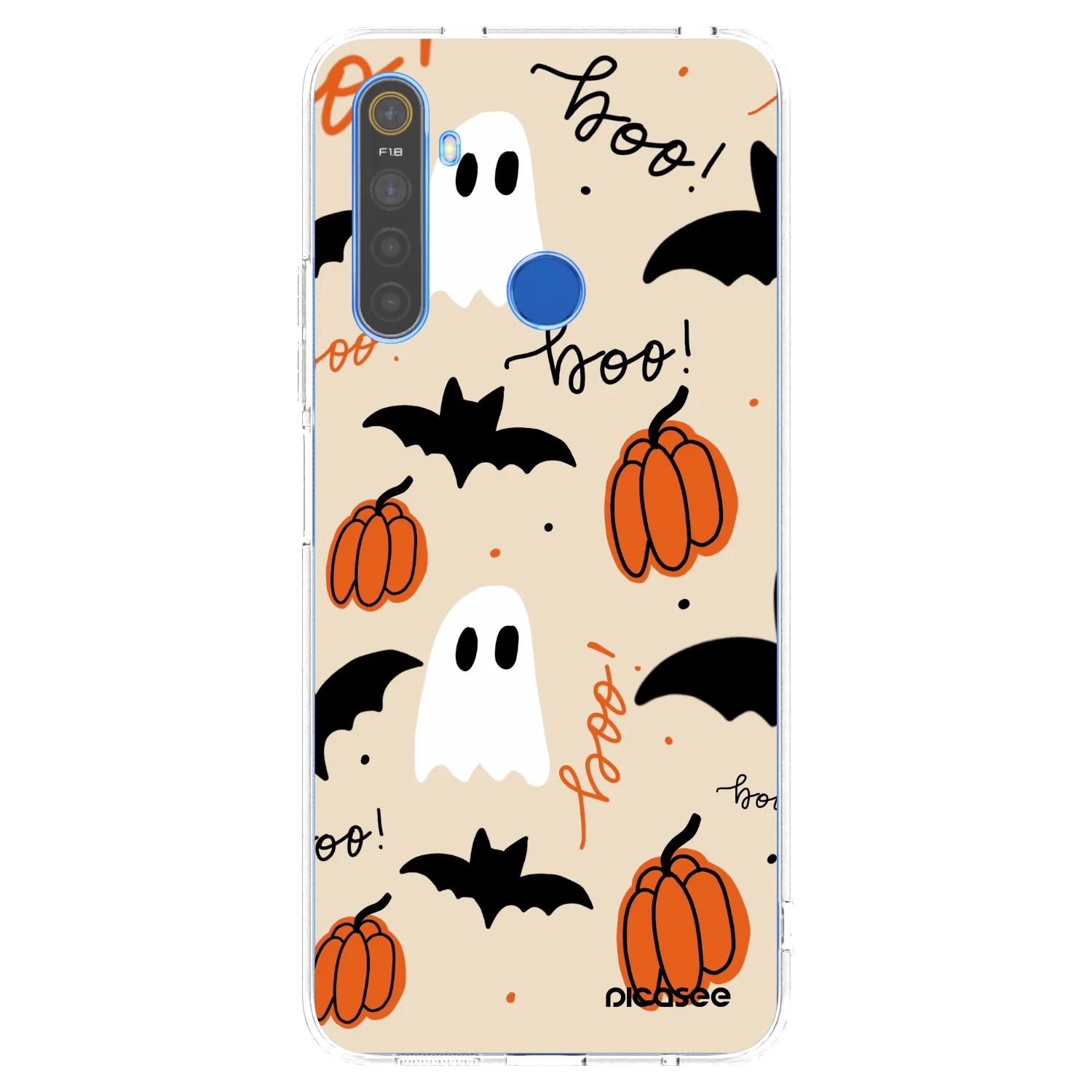 Picasee silikonowe przeźroczyste etui na Realme 5 - Halloween 26