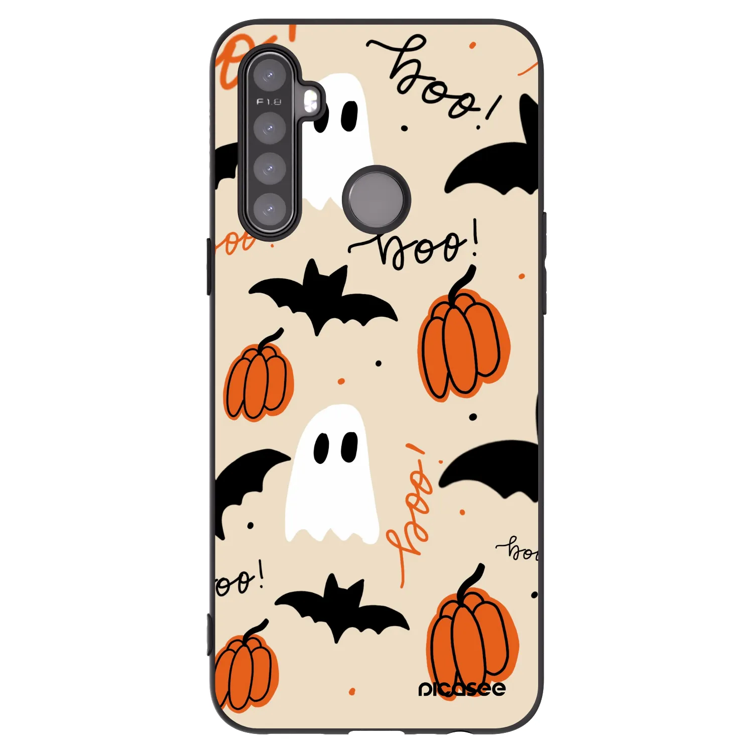 Picasee silikonowe czarne etui na Realme 5 - Halloween 26