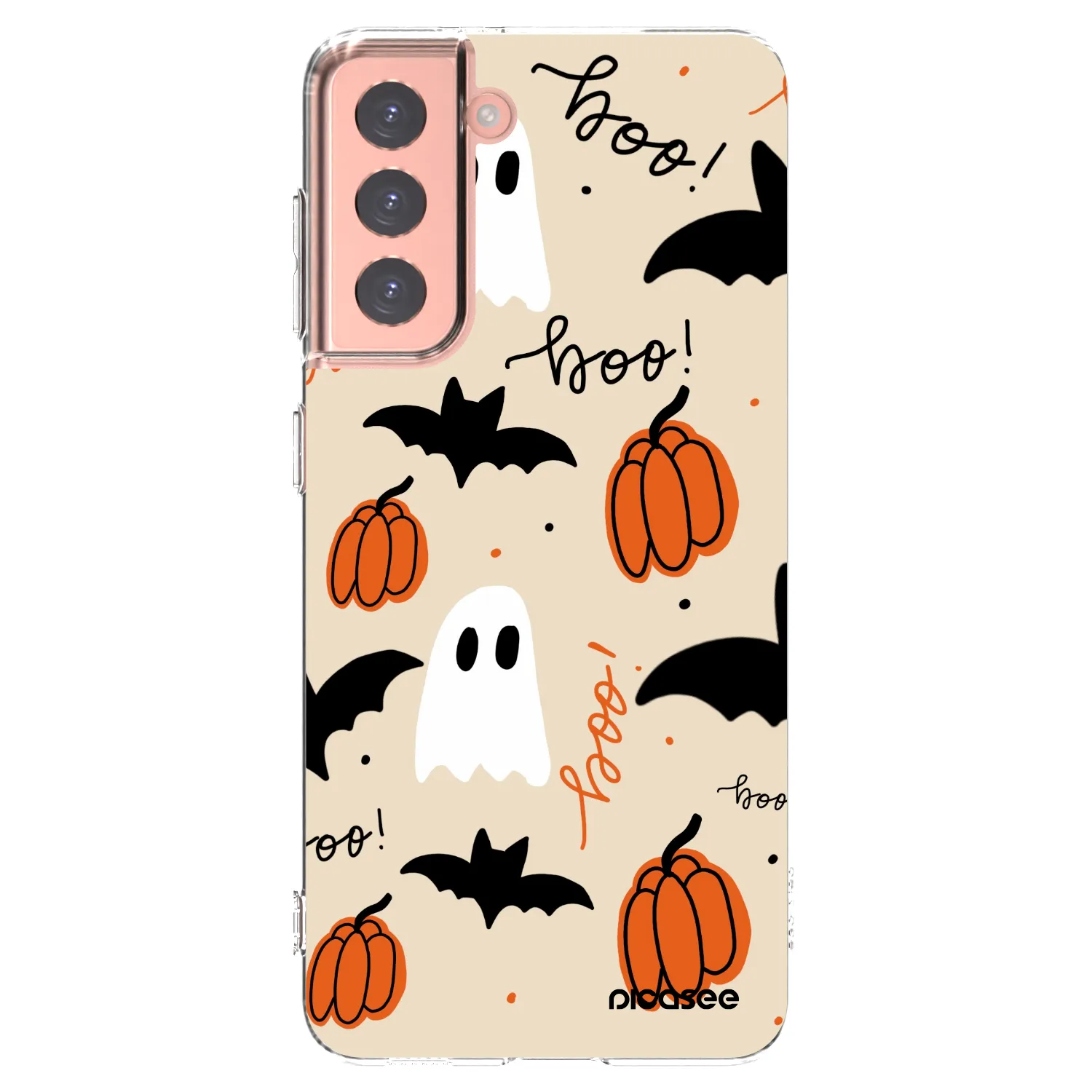 Picasee silikonowe przeźroczyste etui na Samsung Galaxy S21 5G G991B - Halloween 26