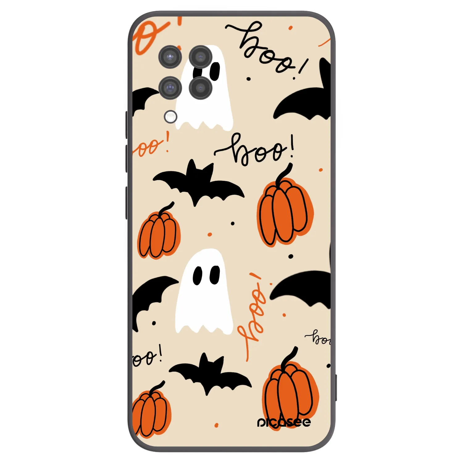 Picasee silikonowe czarne etui na Samsung Galaxy A42 A426B - Halloween 26