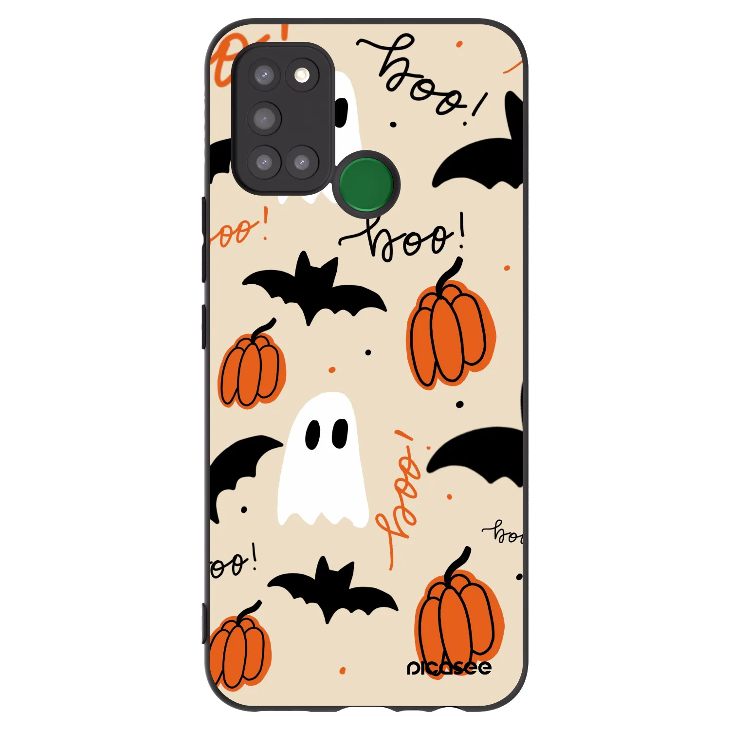 Picasee silikonowe czarne etui na Realme 7i - Halloween 26