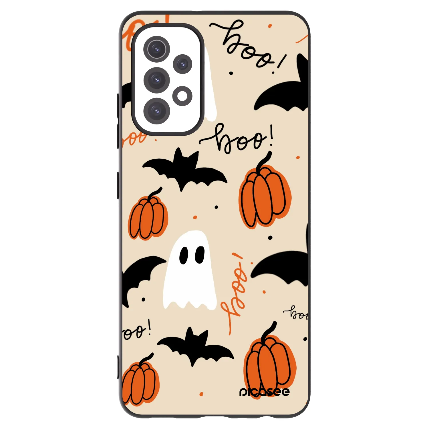 Picasee silikonowe czarne etui na Samsung Galaxy A32 5G A326B - Halloween 26