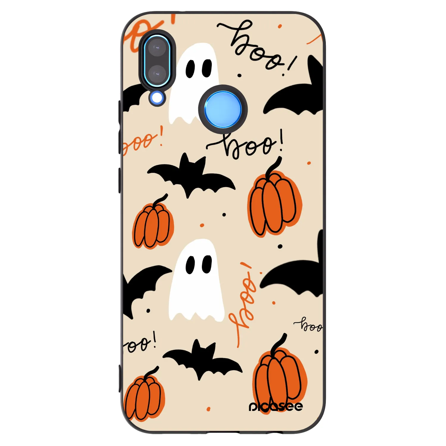 Picasee silikonowe czarne etui na Huawei P20 Lite - Halloween 26
