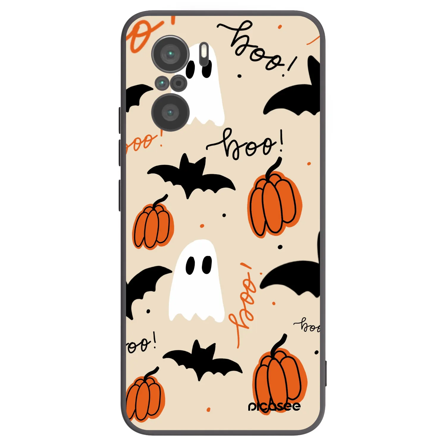 Picasee silikonowe czarne etui na Xiaomi Poco F3 - Halloween 26