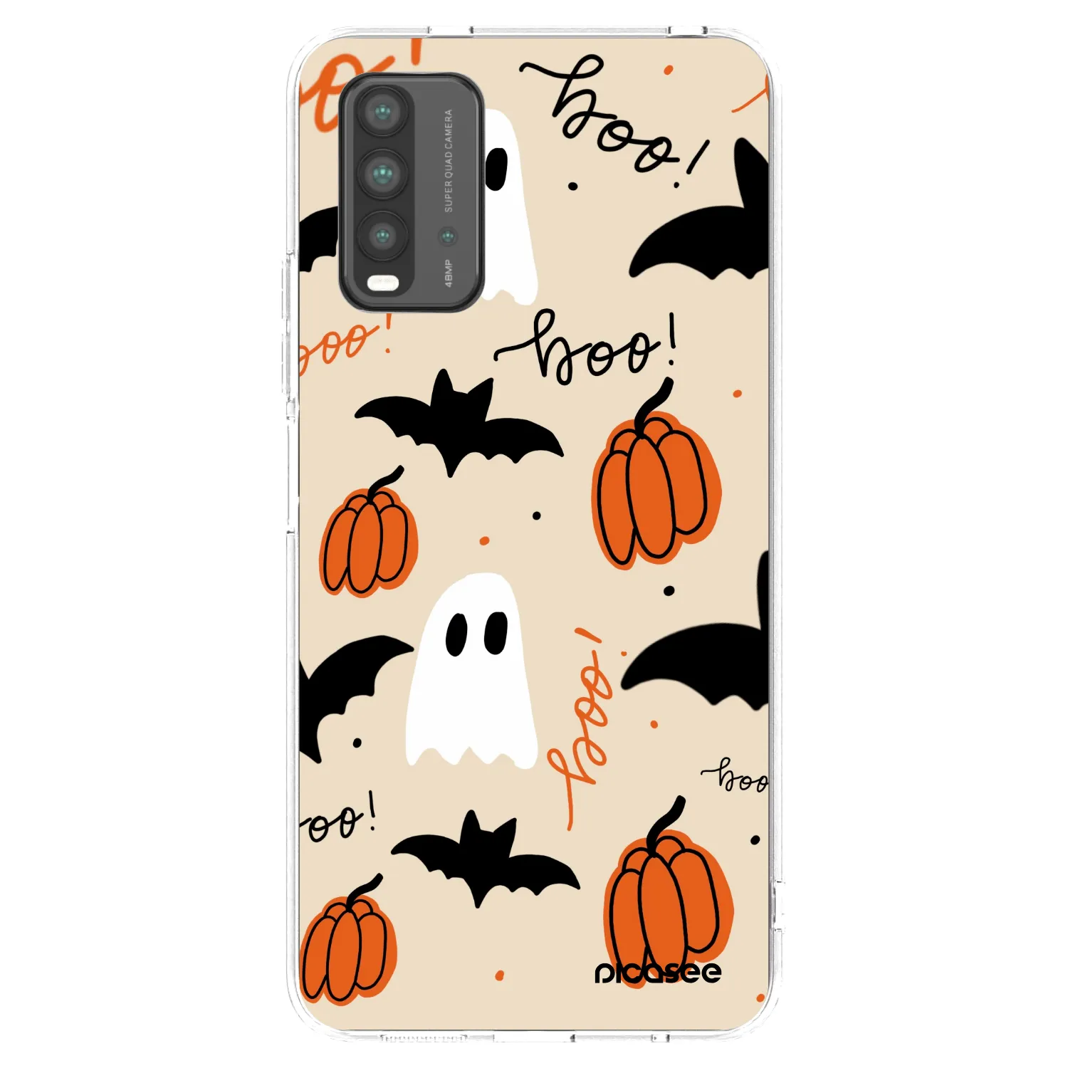 Picasee silikonowe przeźroczyste etui na Xiaomi Redmi 9T - Halloween 26