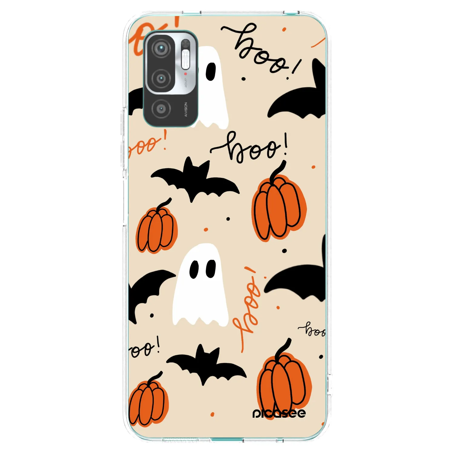 Picasee silikonowe przeźroczyste etui na Xiaomi Redmi Note 10 5G - Halloween 26