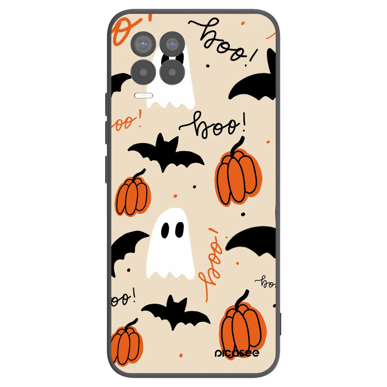 Picasee silikonowe czarne etui na Realme 8 4G - Halloween 26